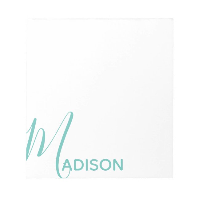 Anteckningsblocket Färg Script & Block Namn Person (Framsida)