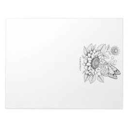 Anteckningsblocket Färgsidor för fjäril Anteckningsblock