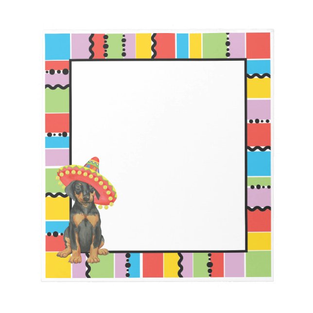 Anteckningsblocket Fiesta Doberman Pinscher Anteckningsblock (Framsida)