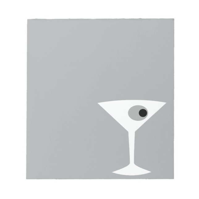 Anteckningsblocket Film Noir Martini Glass Anteckningsblock (Framsida)