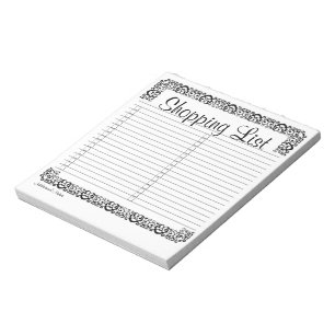 Anteckningsblocket Finare Shopping List Anteckningsblock