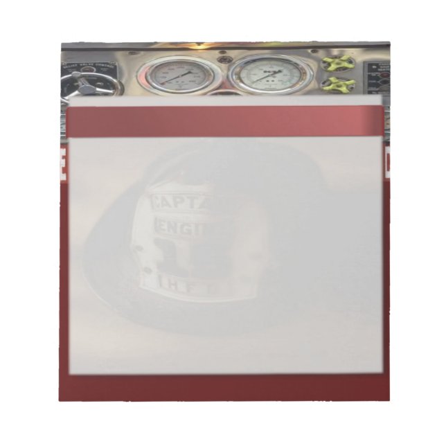 Anteckningsblocket Firefighter Anteckningsblock (Framsida)