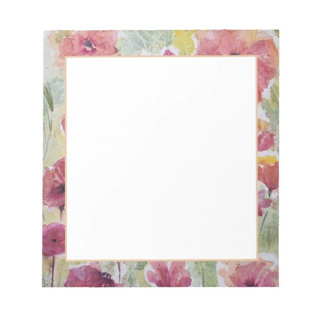 Anteckningsblocket Flowers Anteckningsblock (Framsida)