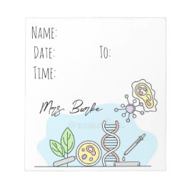 anteckningsblocket för biologilärarhallass anteckningsblock