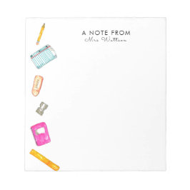 anteckningsblocket för lärarpresenten för back to  anteckningsblock