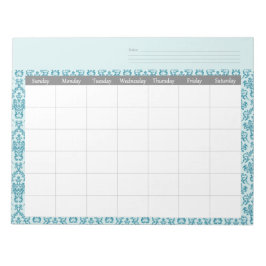 Anteckningsblocket för månatlig skadekalender anteckningsblock