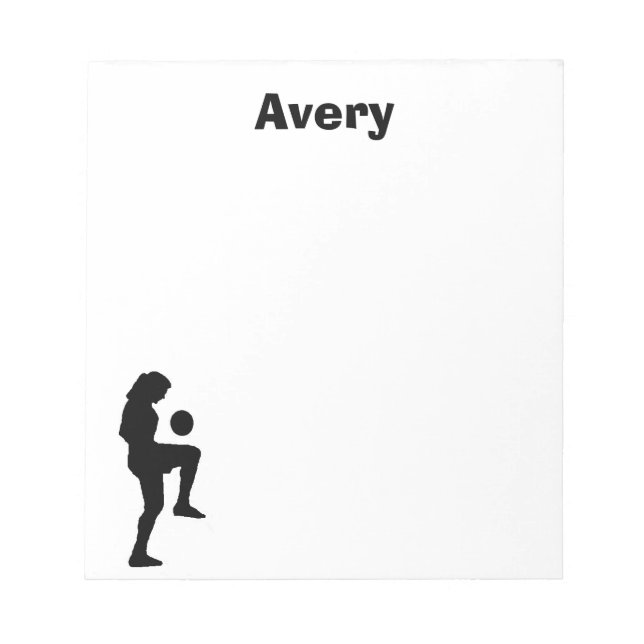 Anteckningsblocket Fotboll (Personlig) (hondjur) Anteckningsblock (Framsida)