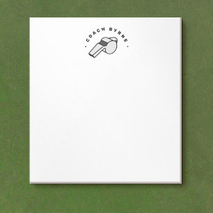 Anteckningsblocket Fotboll: Referee Whistle Anteckningsblock