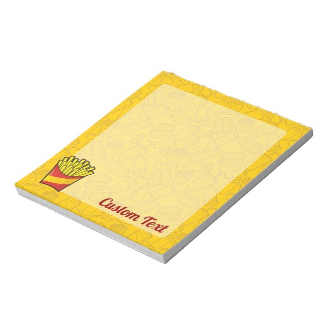 Anteckningsblocket fransk Fries Anteckningsblock (Roterad)