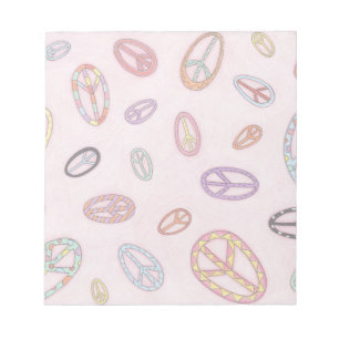 Anteckningsblocket fredstecken anteckningsblock