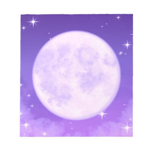 Anteckningsblocket Full Moon Lila Stationery Anteckningsblock