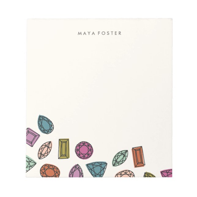 Anteckningsblocket Gems - kol Anteckningsblock (Framsida)