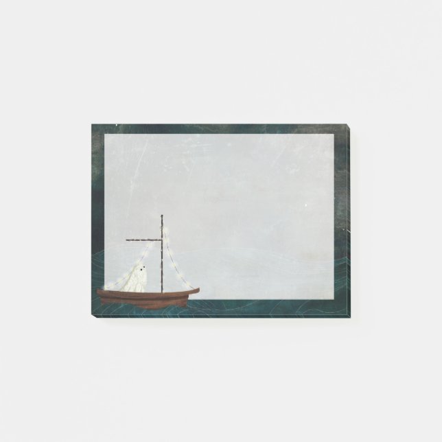 Anteckningsblocket Ghost Boat Post-it Block (Framsida)