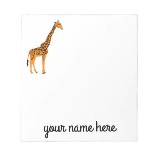 Anteckningsblocket Giraffe Personlig Stationery Anteckningsblock