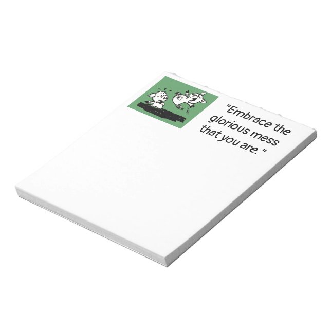 anteckningsblocket "Glorious " Anteckningsblock (Roterad)