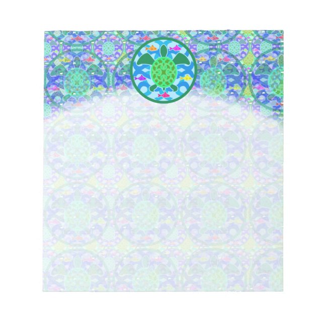 Anteckningsblocket grönt Sea Turtle Anteckningsblock (Framsida)