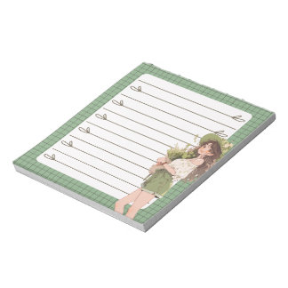 Anteckningsblocket grönt Simple Cute Anime Boho Anteckningsblock