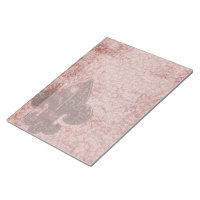 Anteckningsblocket Grunge Red Fluer De Lis Goth Le