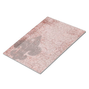 Anteckningsblocket Grunge Red Fluer De Lis Goth Le Anteckningsblock