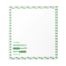 Anteckningsblocket handyman Services Business Pers