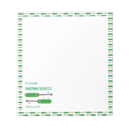 Anteckningsblocket handyman Services Business Pers Anteckningsblock