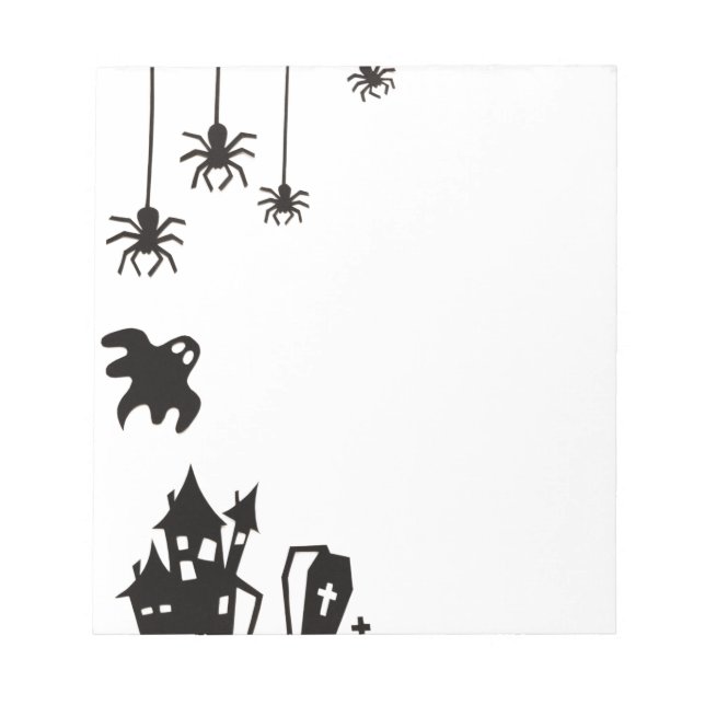 Anteckningsblocket happy halloween - Spooky Pumpki Anteckningsblock (Framsida)