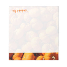 anteckningsblocket 'Hej Pumpkin' Fall Message Anteckningsblock