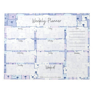 Anteckningsblocket hund Veckoplanering Anteckningsblock
