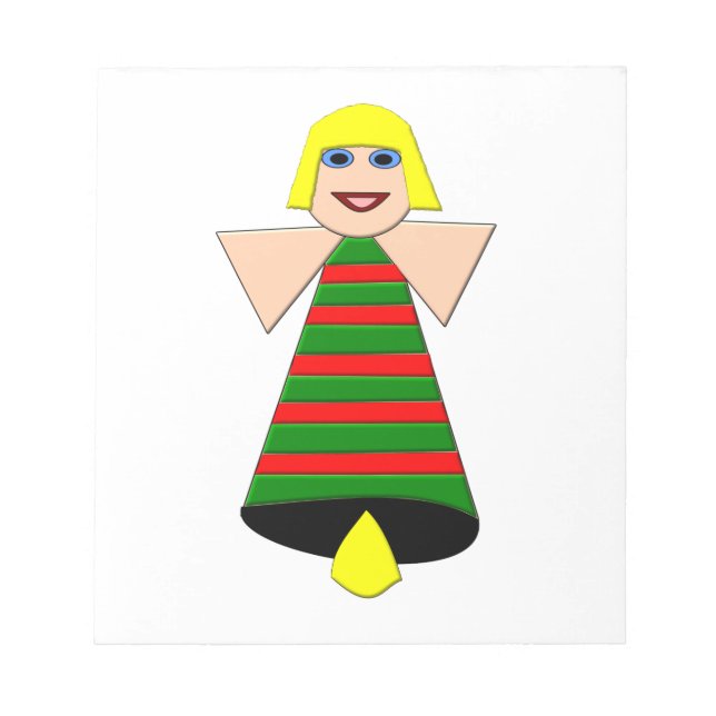 Anteckningsblocket jul Angel Bell Anteckningsblock (Framsida)