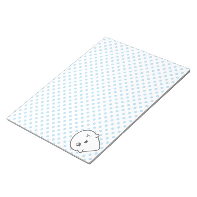 Anteckningsblocket Kawaii Winking Ghost Anteckningsblock (Vinklad)