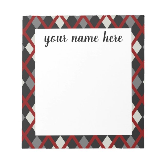 Anteckningsblocket Klassisk personlig Anteckningsblock (Framsida)