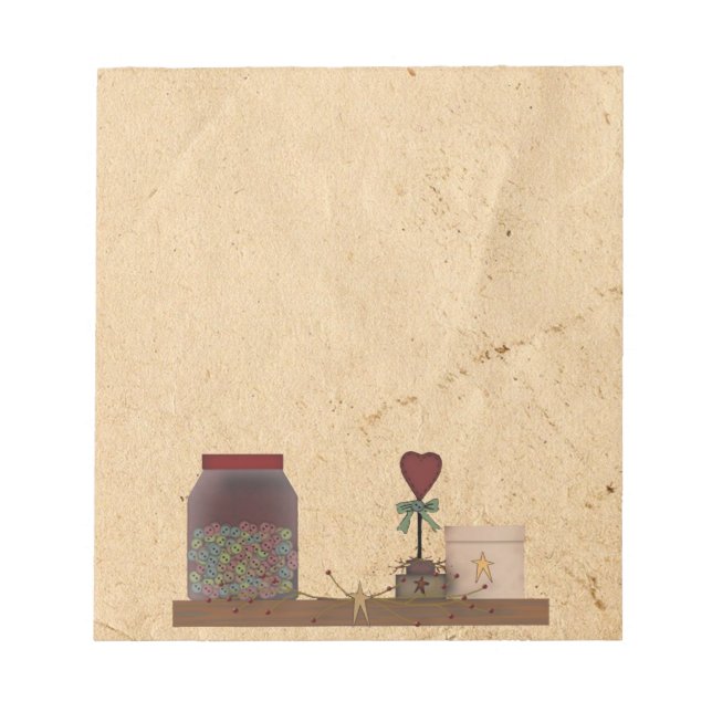 Anteckningsblocket land Primitives Anteckningsblock (Framsida)