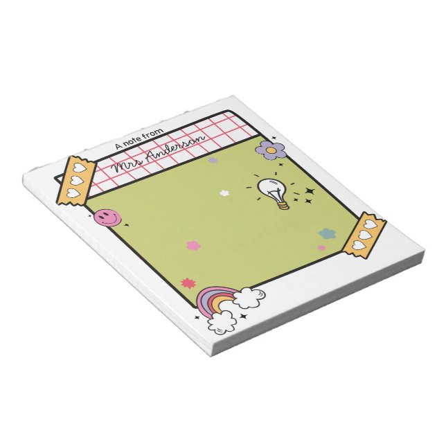 Anteckningsblocket Lärarbedömning för anpassningsb Anteckningsblock (Vinklad)