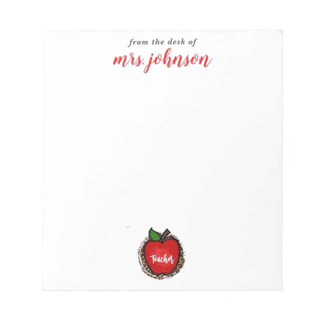 Anteckningsblocket Lärare Anteckningsblock (Framsida)