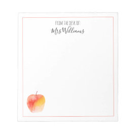 Anteckningsblocket Lärare eget namn Gift Watercolo Anteckningsblock