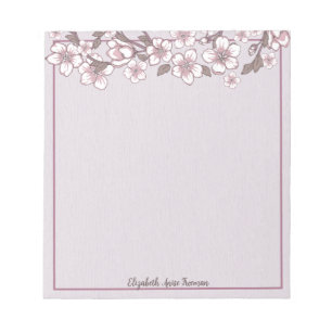 Anteckningsblocket Lavender Cherry Blommar Personl Anteckningsblock