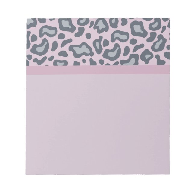 Anteckningsblocket Lavender Leopard Print Anteckningsblock (Framsida)