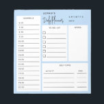 Anteckningsblocket Light Blue i Chicen Varje dag Anteckningsblock<br><div class="desc">Dagliga Plannerfunktioner Att göra lista,  schemalägga,  anteckningar och självbetjäningsrutor.</div>