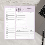 Anteckningsblocket Lila för Chic av skript med dag Anteckningsblock<br><div class="desc">Dagliga Plannerfunktioner Att göra lista,  schemalägga,  anteckningar och självbetjäningsrutor.</div>