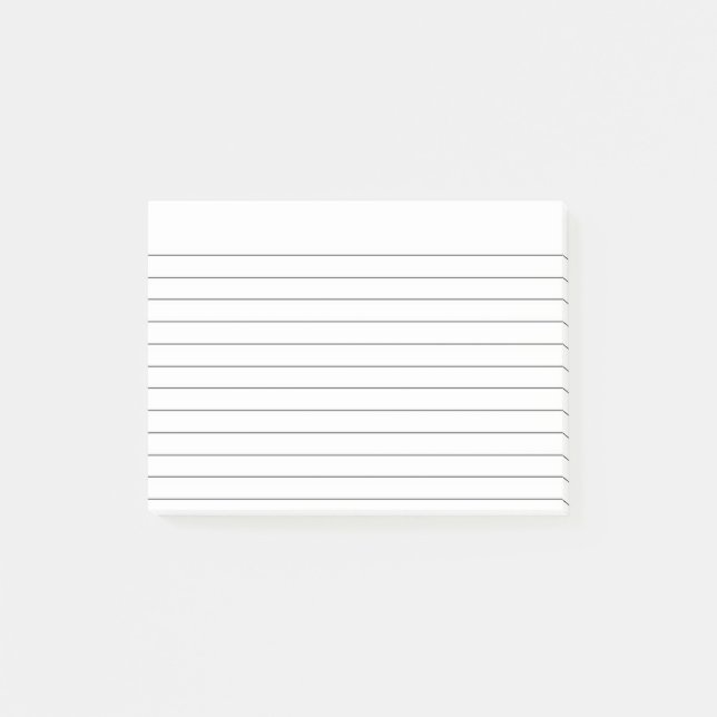 Anteckningsblocket Linjerade Pappra stödlinjer Post-it Block (Framsida)