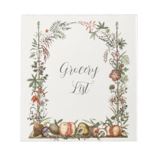 Anteckningsblocket livsmedel lista anteckningsblock