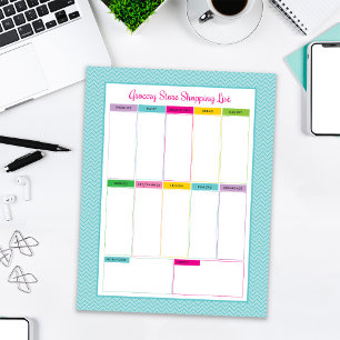 Anteckningsblocket Livsmedel Store Shopping List - Anteckningsblock