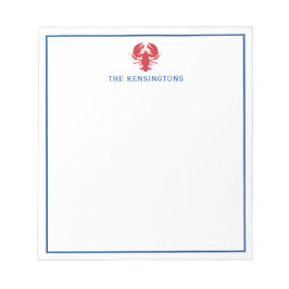 Anteckningsblocket Lobster Personlig Anteckningsblock
