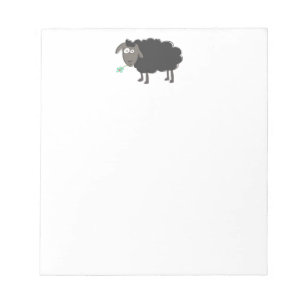 Anteckningsblocket Lustigt svart får Anteckningsblock