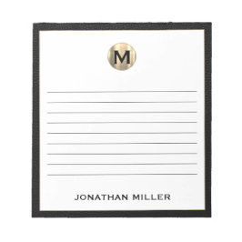 Anteckningsblocket Luxury Monogram Lining Anteckningsblock