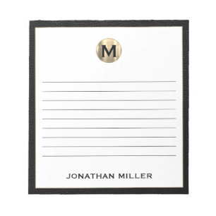 Anteckningsblocket Luxury Monogram Lining Anteckningsblock