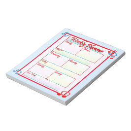 Anteckningsblocket Melody Weekly Planner Anteckningsblock