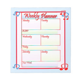 Anteckningsblocket Melody Weekly Planner Anteckningsblock
