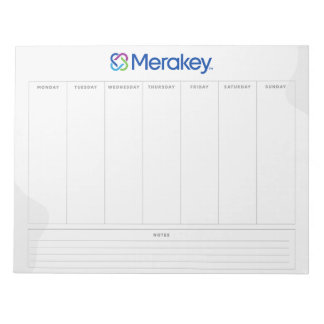 Anteckningsblocket Merakey Weekly Planner Anteckningsblock