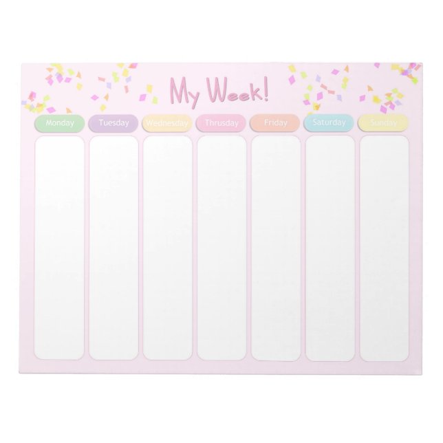 Anteckningsblocket Min vecka Anteckningsblock (Framsida)